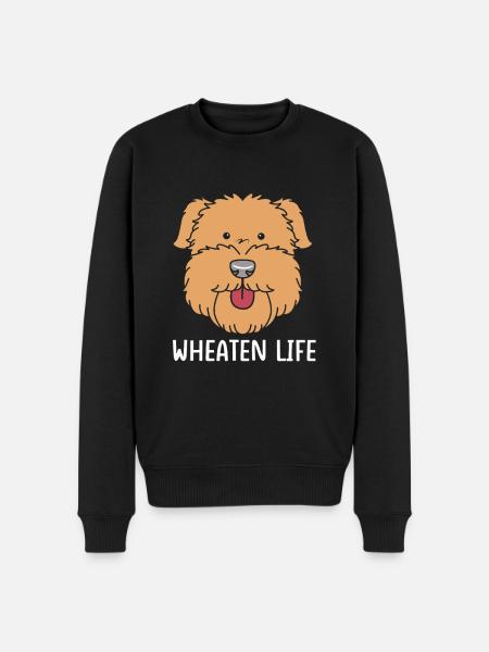 Wheaten Terrier - Men's Premium Organic Jumper - black