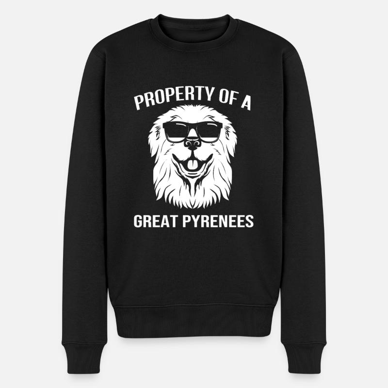 Pyrenäenhund - Männer Premium Bio Pullover - Schwarz