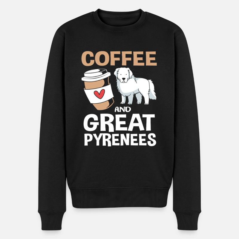 Pyrenäenhund - Männer Premium Bio Pullover - Schwarz