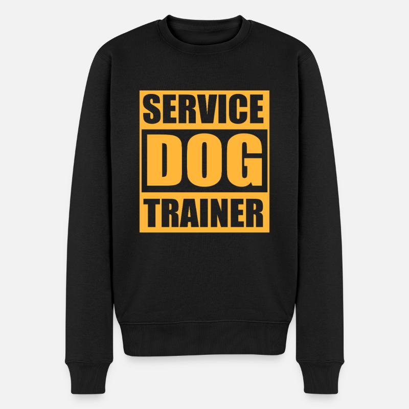 Hundetrainer - Männer Premium Bio Pullover - Schwarz
