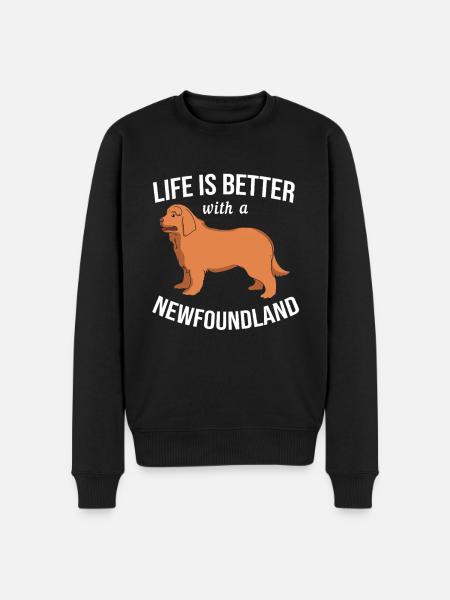 Newfoundland - Men's Premium Organic Jumper - black