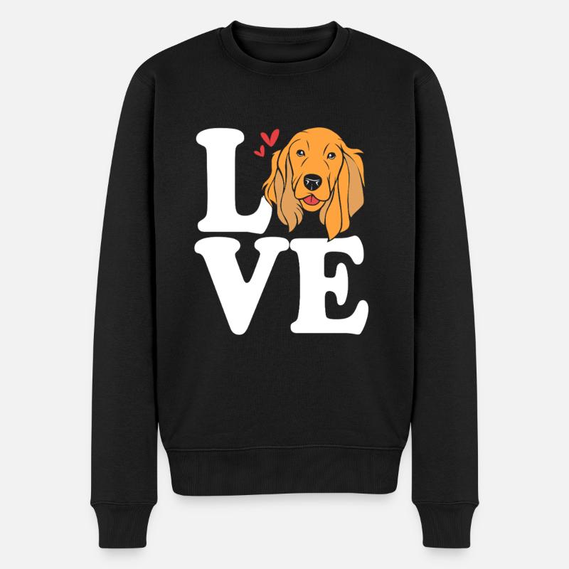 Papa Cocker Spaniel - Pull Premium bio Homme - noir