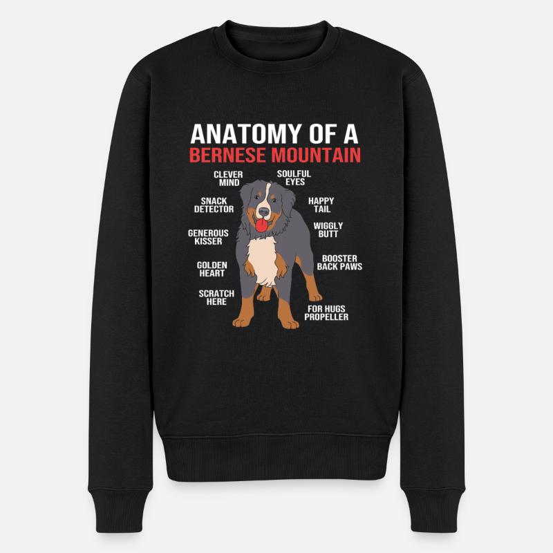 Berner Sennenhund - Männer Premium Bio Pullover - Schwarz