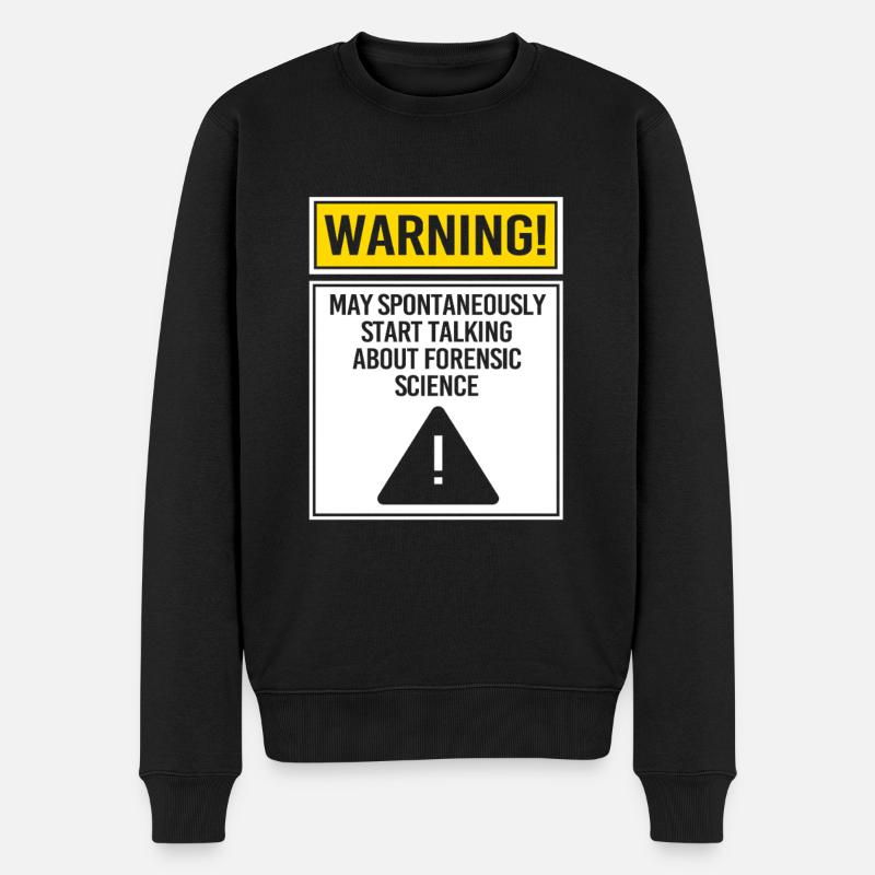 Forensik Forensiker Rechtsmedizin - Männer Premium Bio Pullover - Schwarz