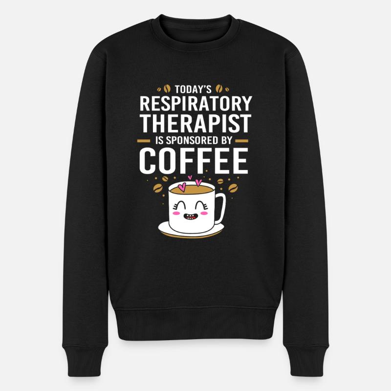 Respiration Respiration Inhalothérapeute Oxygène - Pull Premium bio Homme - noir