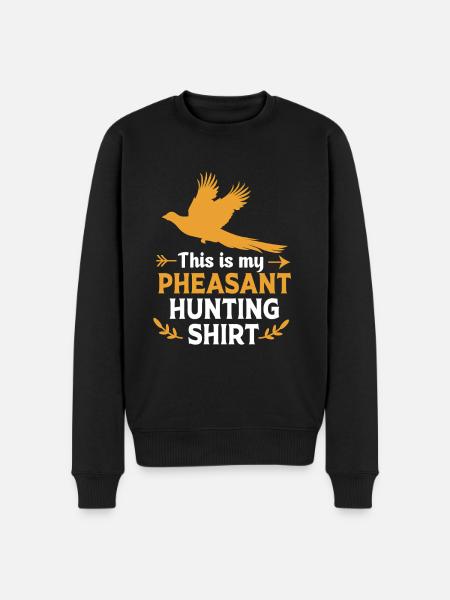 Pheasant Hunting Hunter Pheasant Hunting - Men's Premium Organic Jumper - black