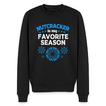 Weihnachten Nussknacker - Männer Premium Bio Pullover - Schwarz - Vorne - Nico (187cm)