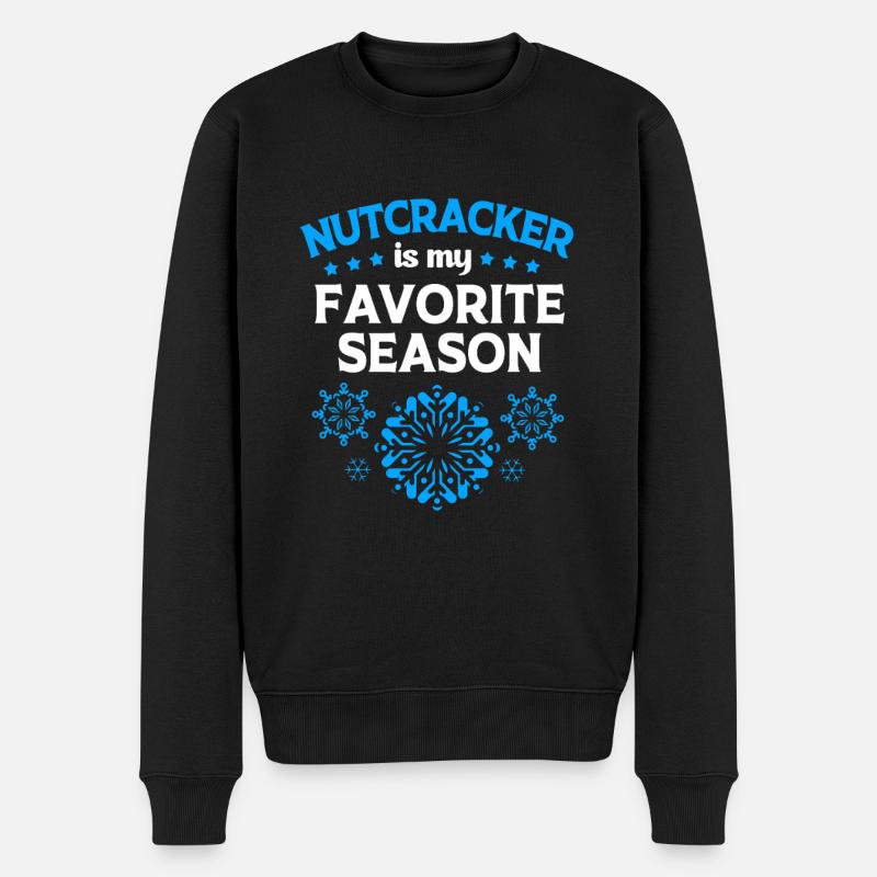 Weihnachten Nussknacker - Männer Premium Bio Pullover - Schwarz