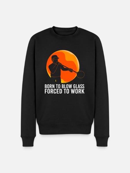 Glassblowing Glass - Men's Premium Organic Jumper - black