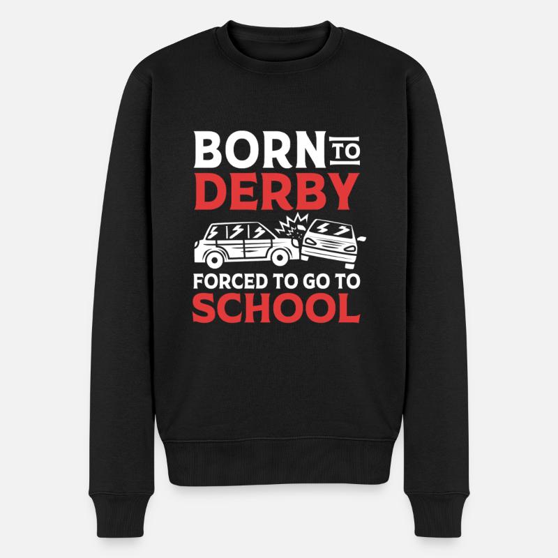 Demo Derby - Männer Premium Bio Pullover - Schwarz