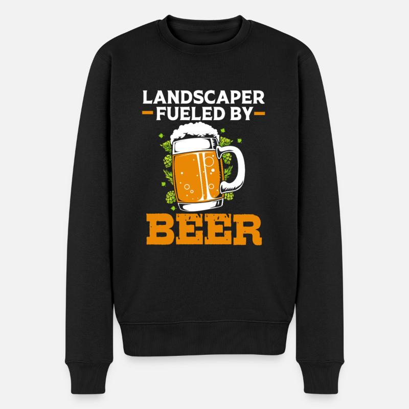 Landschaftsgärtner - Männer Premium Bio Pullover - Schwarz