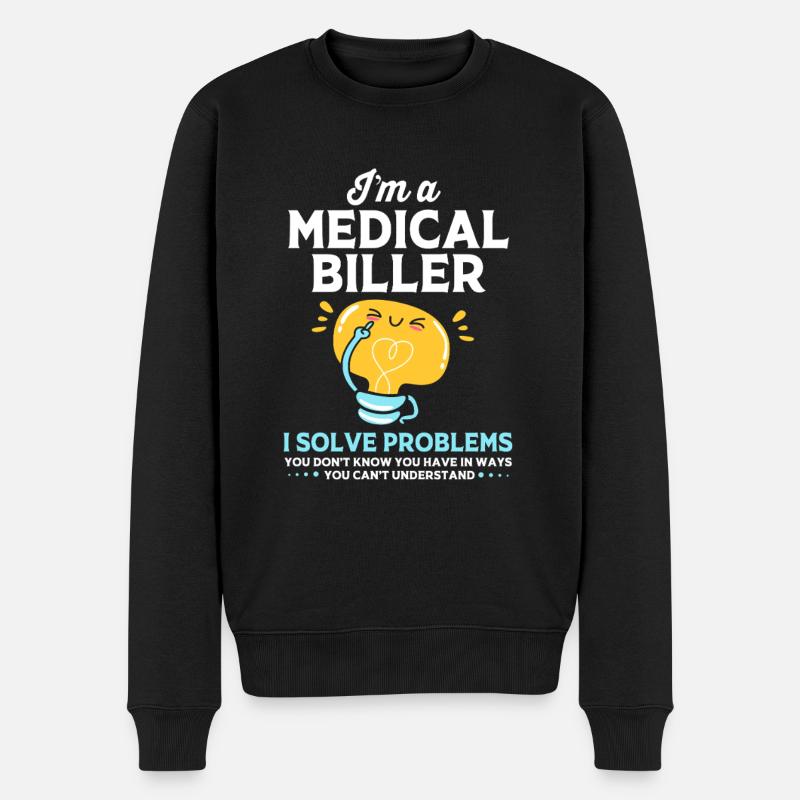 Medizin Coder - Männer Premium Bio Pullover - Schwarz