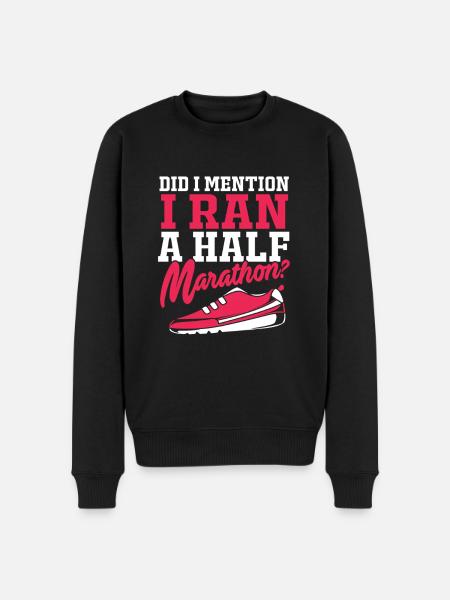 Marathon Runners Half Marathon Marathon - Men's Premium Organic Jumper - black