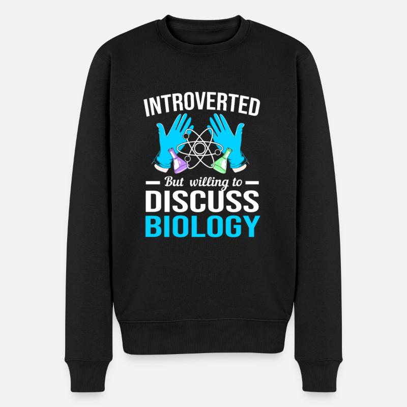 Molekül Strukturformel - Männer Premium Bio Pullover - Schwarz