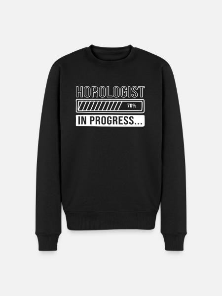 Clockwork Clock - Men's Premium Organic Jumper - black