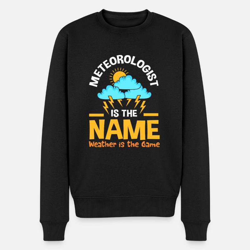 Météo Météorologie Météorologue - Pull Premium bio Homme - noir