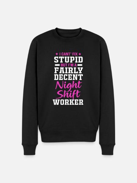 Night shift - Men's Premium Organic Jumper - black