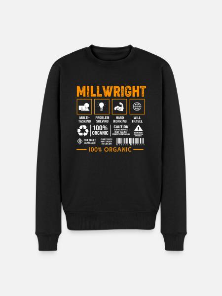 Locksmith Mechanic Mechanical Engineering CNC - Men's Premium Organic Jumper - black