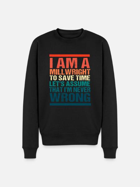 CNC Fitter Mechanical Mechanic - Men's Premium Organic Jumper - black