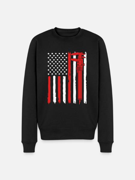 CNC Mechanic Mechanical Engineer Locksmith - Men's Premium Organic Jumper - black