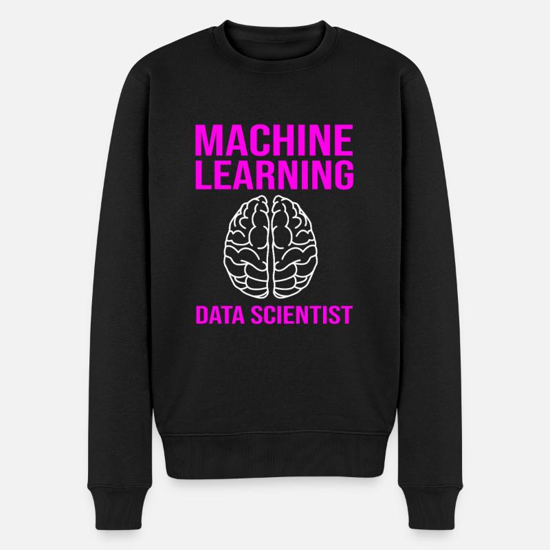 Coder Programmer GPT - Men's Premium Organic Jumper - black