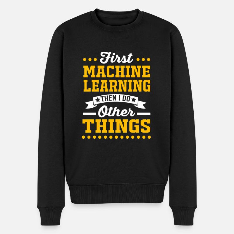 Programmer Coder GPT - Men's Premium Organic Jumper - black