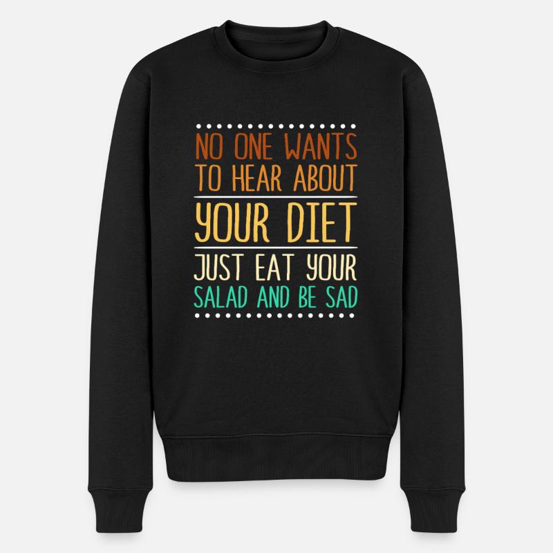 Diététicien Salade diététique - Pull Premium bio Homme - noir
