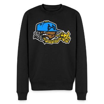 SHAKE N.Y. Blue - Pull Premium bio Homme - noir - Devant - Nico (187cm)