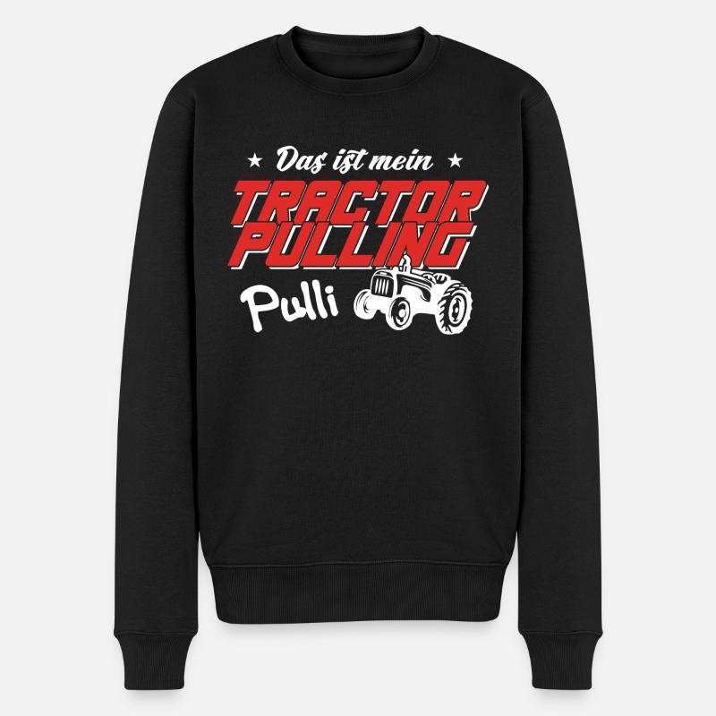 Tractor Pulling Pulli - Männer Premium Bio Pullover - Schwarz