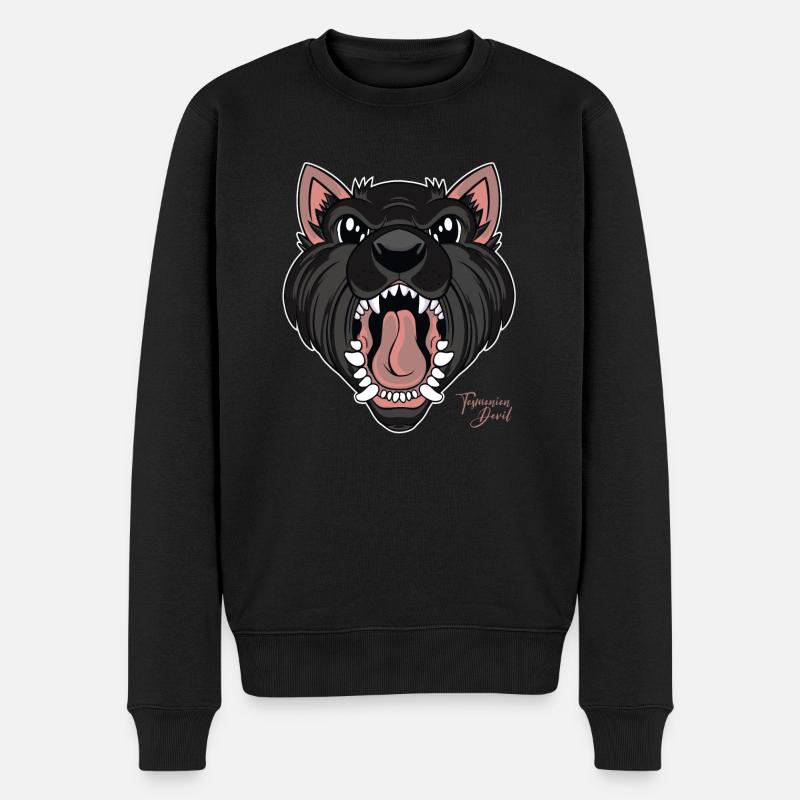 Tasmanian Devil - Men's Premium Organic Jumper - black
