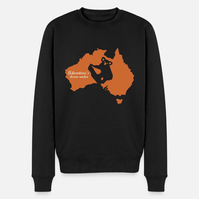 Adventures down under - Men's Premium Organic Jumper - black