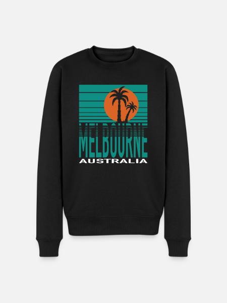 MELBOURNE - Men's Premium Organic Jumper - black
