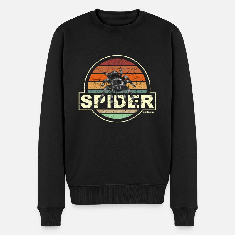 SPIDER france - Pull Premium bio Homme - noir