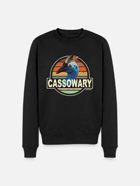CASSOWARY australia - Men's Premium Organic Jumper - black