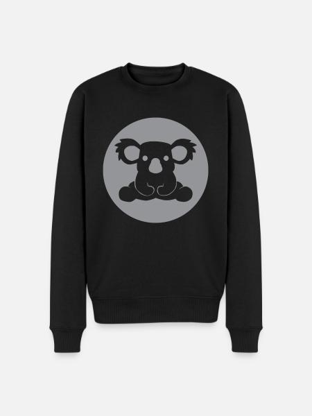 KOALA BEAR - Australia - Men's Premium Organic Jumper - black
