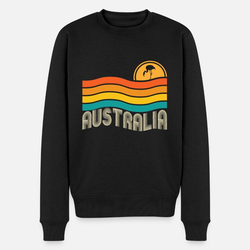 Australia - Men's Premium Organic Jumper - black