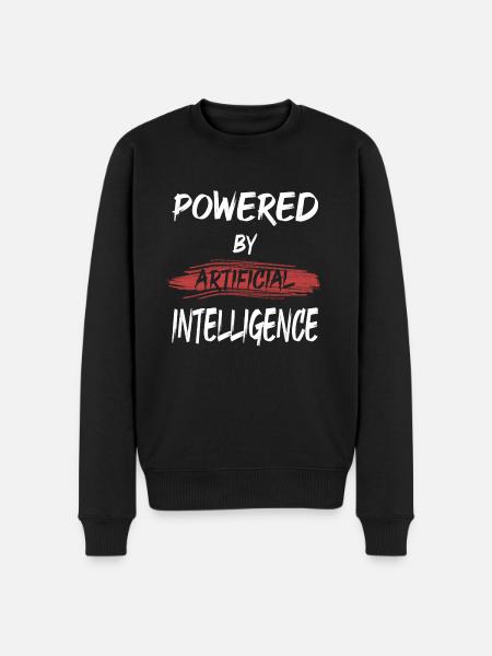 POWERED BY ARTIFICIAL INTELLIGENCE - Men's Premium Organic Jumper - black