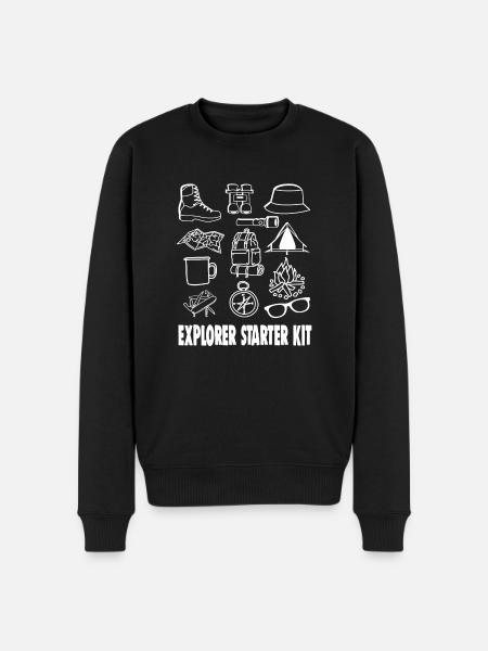 EXPLORER STARTER KIT - Men's Premium Organic Jumper - black