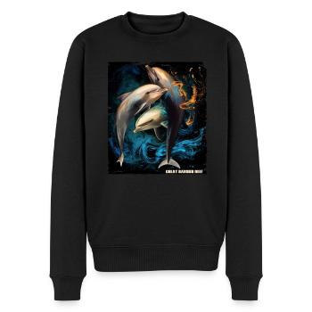 GREAT BARRIER REEF FLAG - Männer Premium Bio Pullover - Schwarz - Vorne - Nico (187cm)