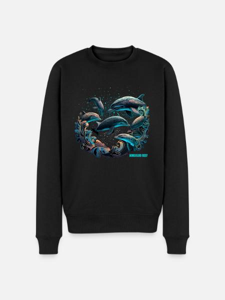 NINGALOO REEF - Men's Premium Organic Jumper - black