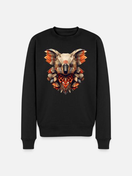 Koala effigy - Men's Premium Organic Jumper - black