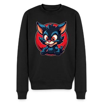 Diable de Tasmanie super mignon - Pull Premium bio Homme - noir - Devant - Nico (187cm)
