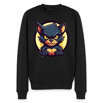 Diable de Tasmanie super mignon - Pull Premium bio Homme - noir - Devant - Nico (187cm)