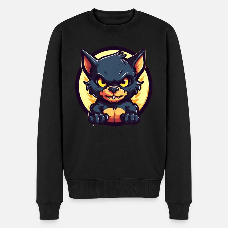 Super cute Tasmanian devil - Men's Premium Organic Jumper - black
