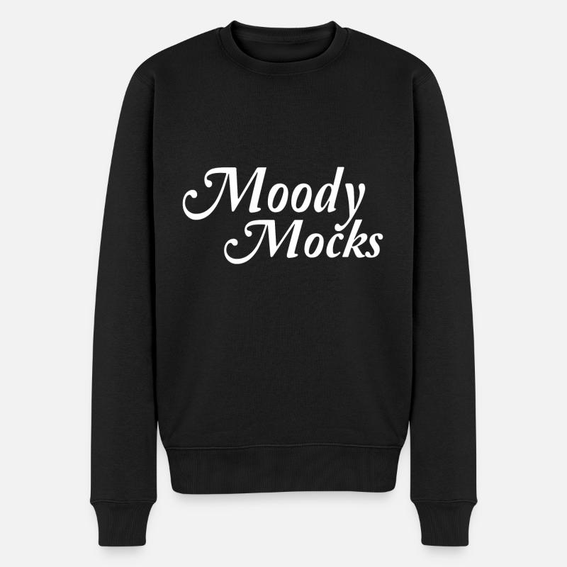 Moody Mocks - Männer Premium Bio Pullover - Schwarz