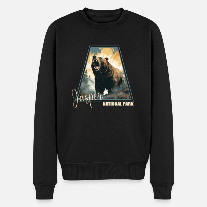 Parc national Jasper - Pull Premium bio Homme - noir