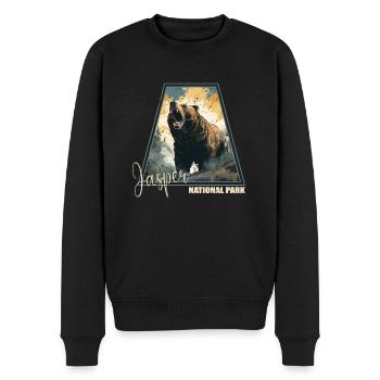 Jasper National Park - Männer Premium Bio Pullover - Schwarz - Vorne - Nico (187cm)