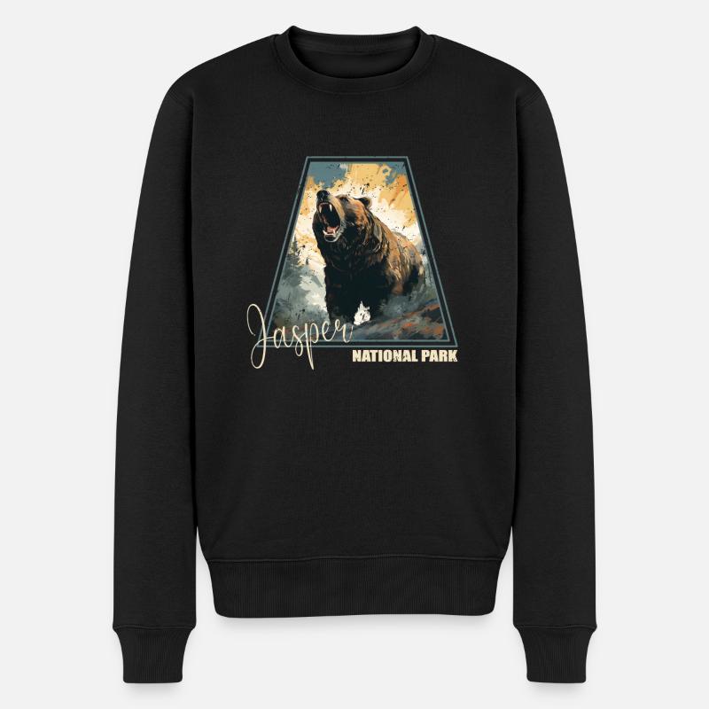 Parc national Jasper - Pull Premium bio Homme - noir