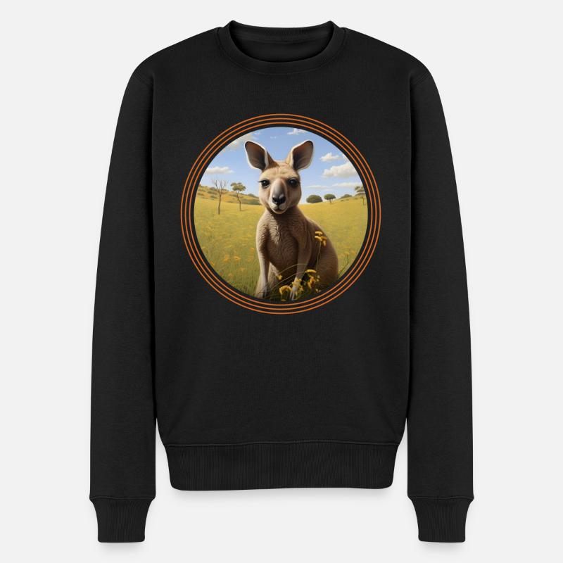 Kangourou mignon - Pull Premium bio Homme - noir