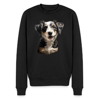Jack Russel Terrier - Männer Premium Bio Pullover - Schwarz - Vorne - Nico (187cm)